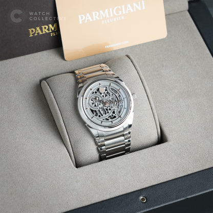 Parmigiani Fleurier Skeleton Steel PFC9121020001100182 | Brand New, Complete Set