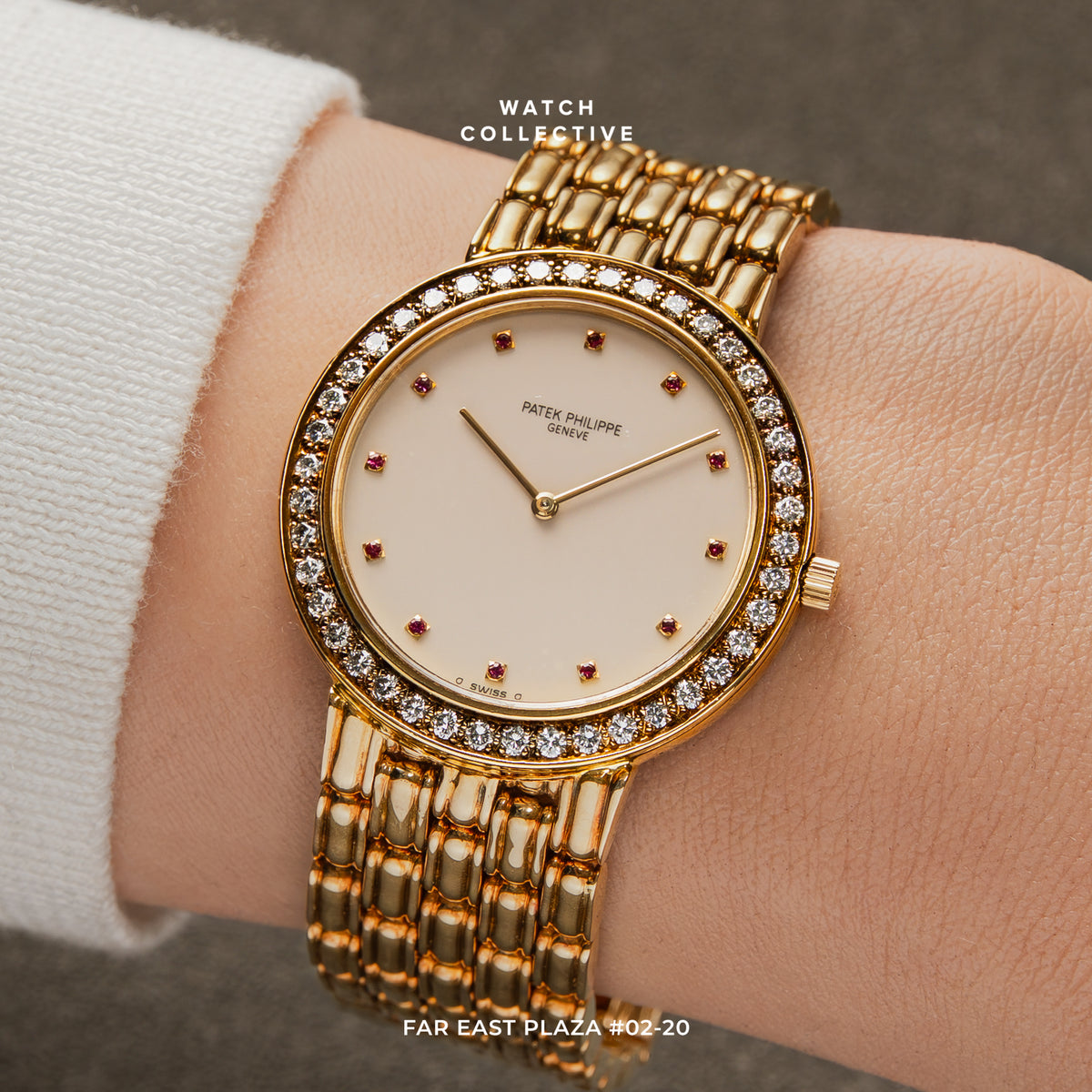 Patek Philippe Calatrava Diamond 18k Yellow gold 32mm manual 3914/1