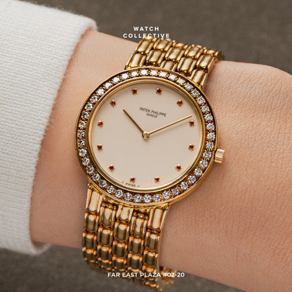Patek Philippe Calatrava Diamond 18k Yellow gold 32mm manual 3914/1