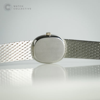 Patek Philippe Ellipse 18k white gold blue dial 20mm manual 4564/003