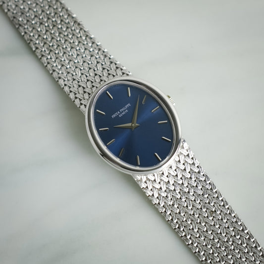 Patek Philippe Ellipse Oval-Shaped White Gold 30mm Manual 3598G