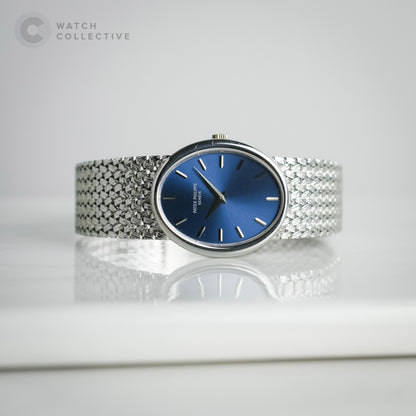 Patek Philippe Ellipse Oval-Shaped White Gold 30mm Manual 3598G