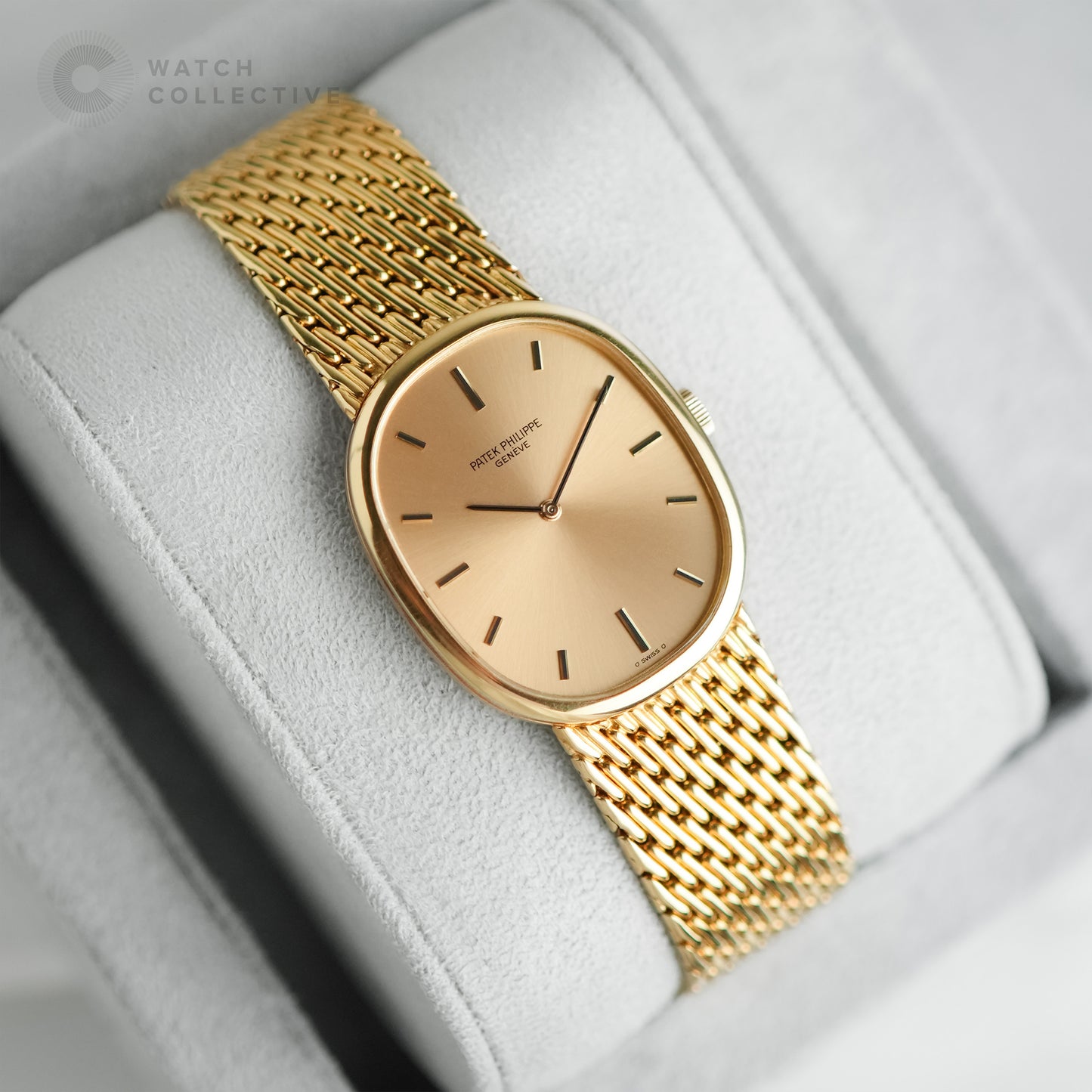 Patek Philippe Golden Ellipse Yellow Gold Champagne Dial 3848/008 | Complete Set, Dated 1990