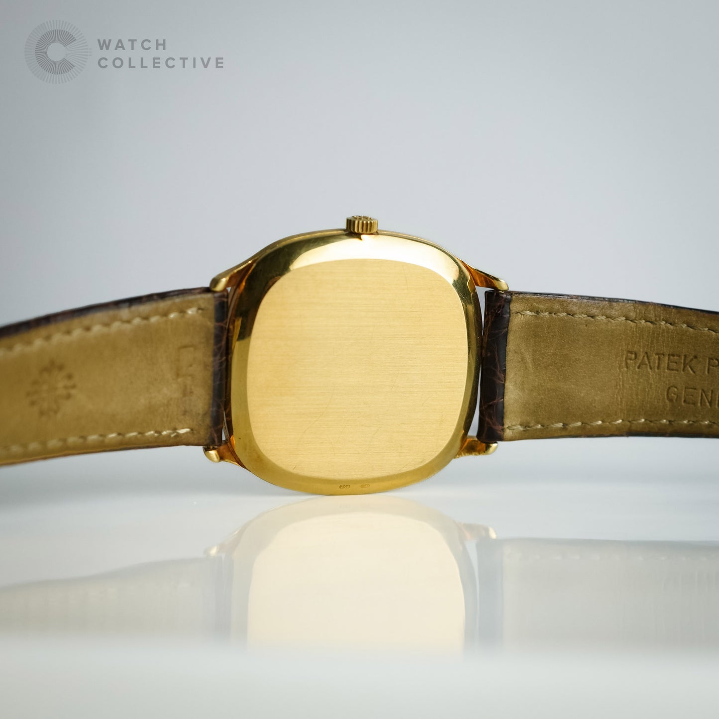 Patek Philippe Ellipse 18k yellow gold leather strap 32mm manual 3844