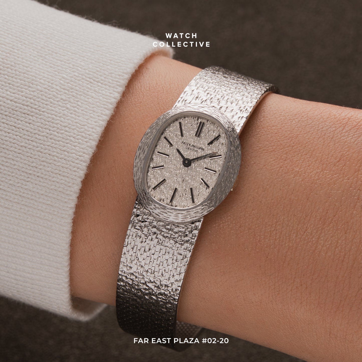 Patek Philippe Lady 18K White Gold Ellipse 20mm Manual Wind 4111/1