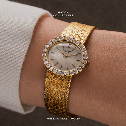 Patek Philippe Lady Diamonds 18k Yellow gold 24x21mm manual winding