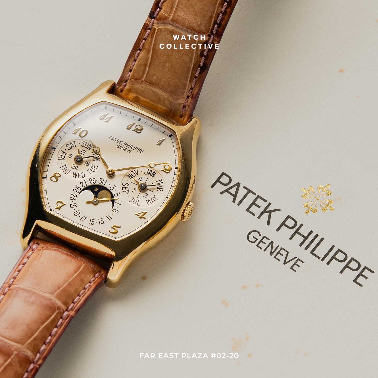 Patek Philippe Perpetual Calendar Moonphase 18k Yellow Gold 35mm automatic