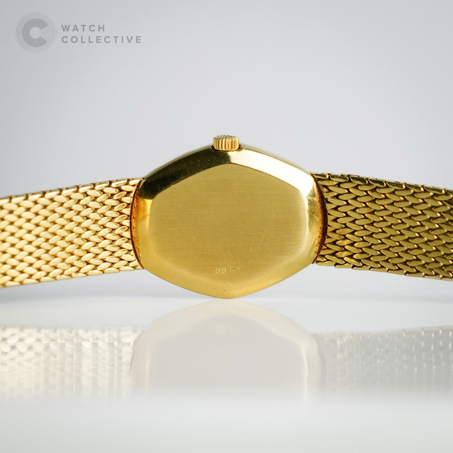 Patek Philippe 18k yellow gold mesh bracelet 21x26mm manual 4462