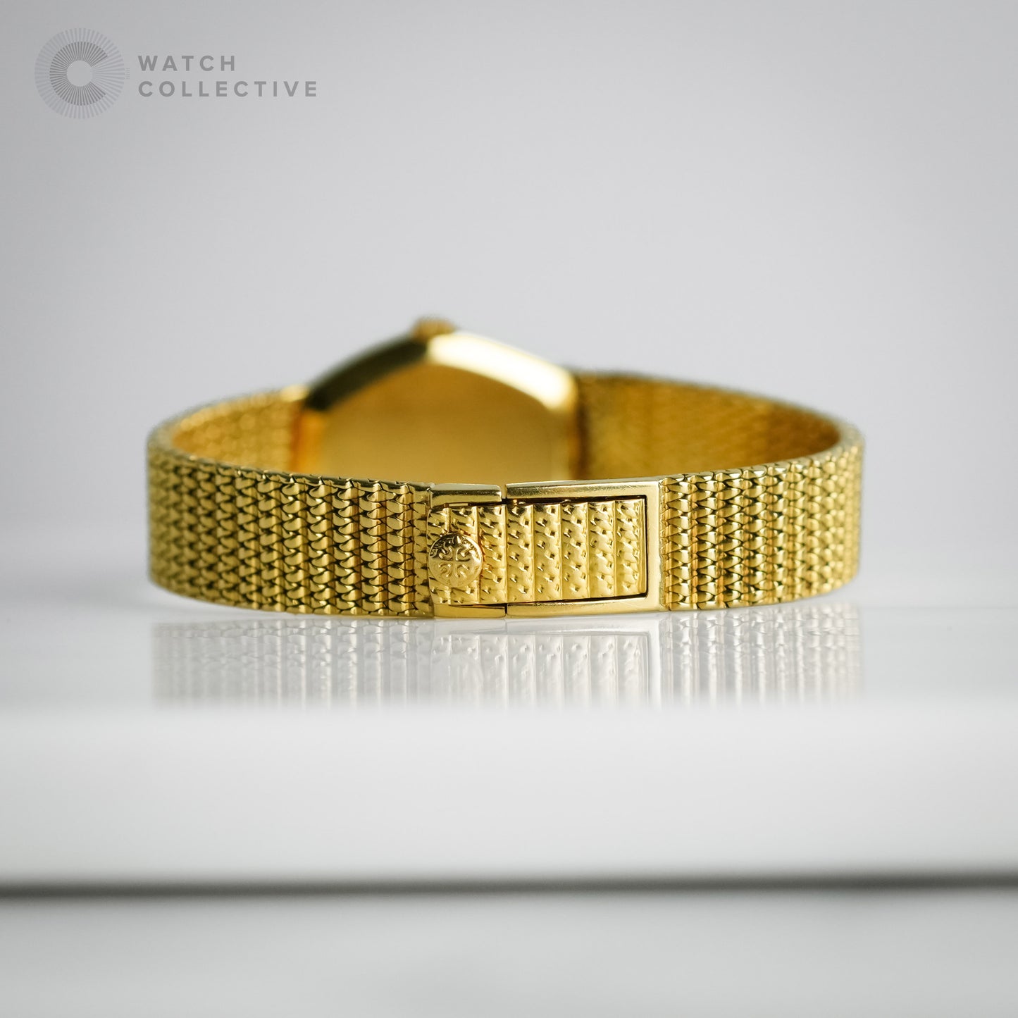 Patek Philippe 18k yellow gold mesh bracelet 21x26mm manual 4462