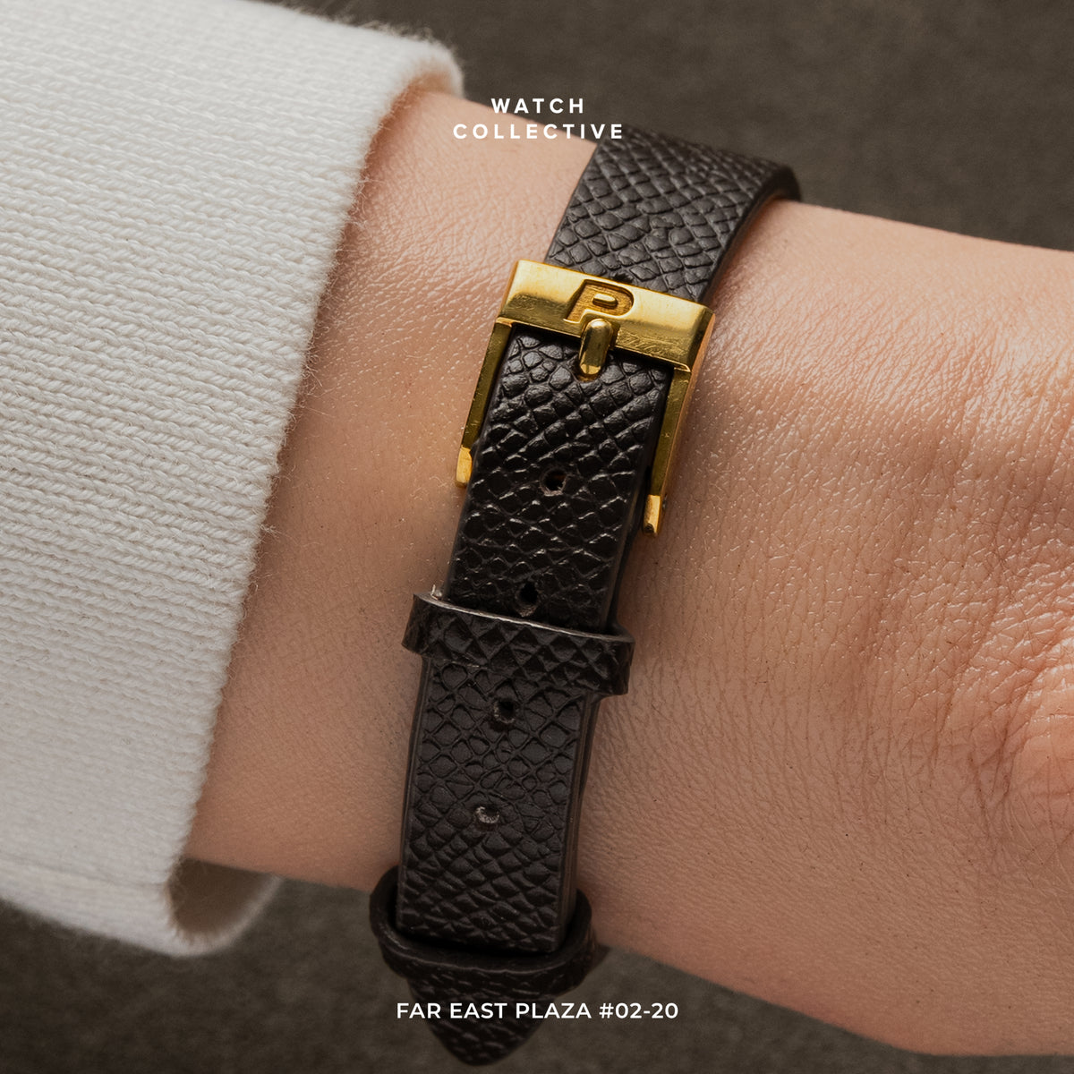 Piaget Ellipse Onyx 18k Yellow Gold leather strap 20mm quartz 8968