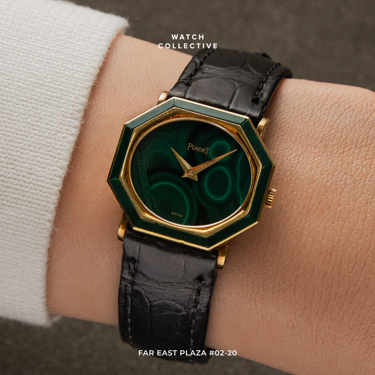 Piaget Malachite 18k Yellow gold 23x26mm manual