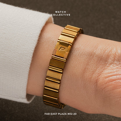 Piaget Mini Polo Factory diamonds MOP dial 18k Yellow gold 20mm quartz