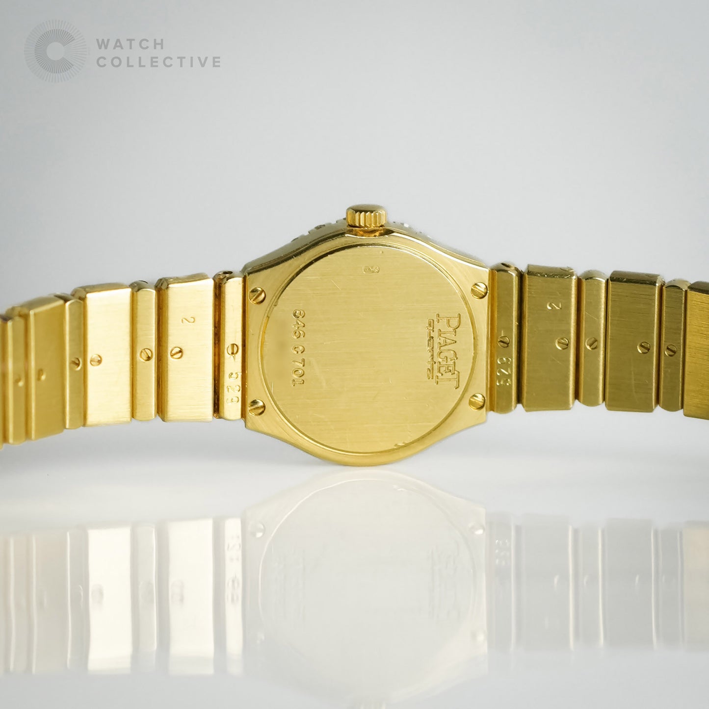 Piaget Polo 18k yellow gold Lapis Lazuli & Diamond Dial 19mm quartz 846 C 701