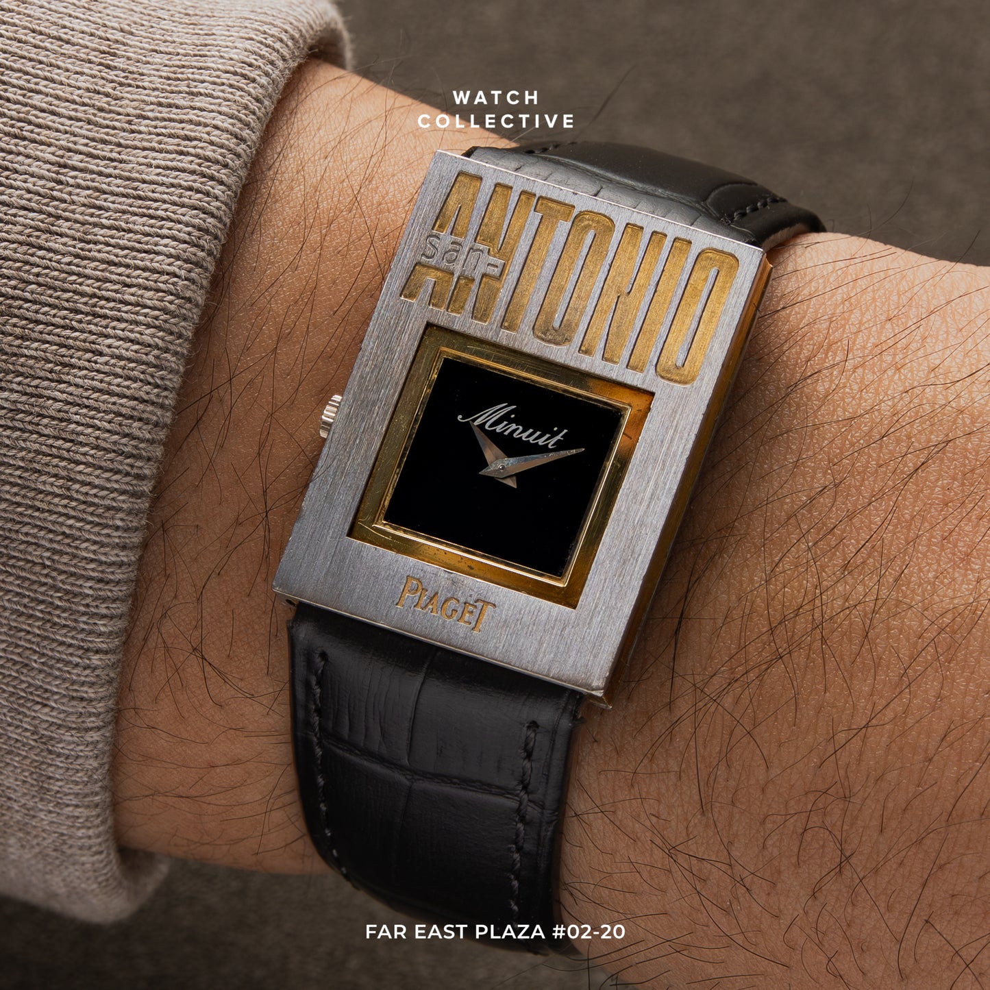 Piaget San-Antonio, Minuit 18k White Gold 26mm manual winding