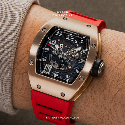 Richard Mille Curved Tonneau 18k Rose Gold 39.3x48mm 18k rose gold automatic
