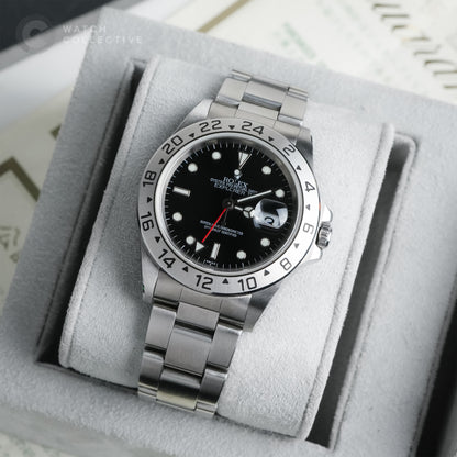 Rolex Explorer II Swiss Only Black Dial 16570