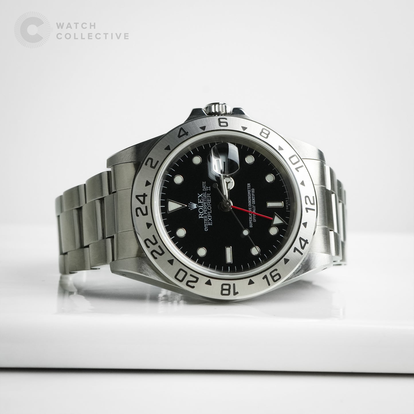 Rolex Explorer II Swiss Only Black Dial 16570