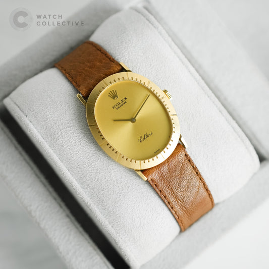 Rolex Cellini 18k yellow gold 28x33mm manual winding 4056