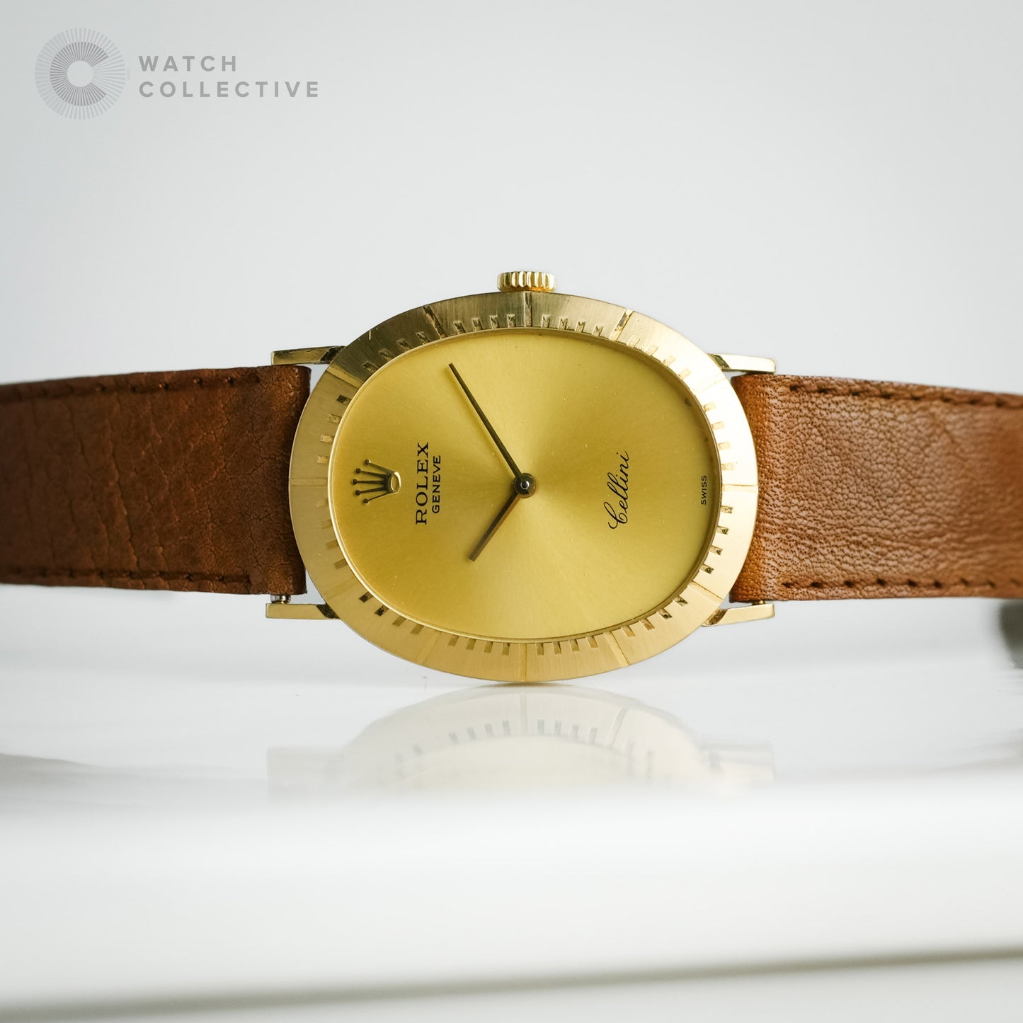 Rolex Cellini 18k yellow gold 28x33mm manual winding 4056