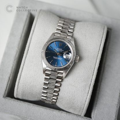 Rolex Datejust 69279 White Gold Bark Finish