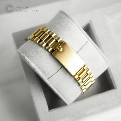 Rolex Datejust 18K Yellow Gold Matte Black Wide Boy Dial