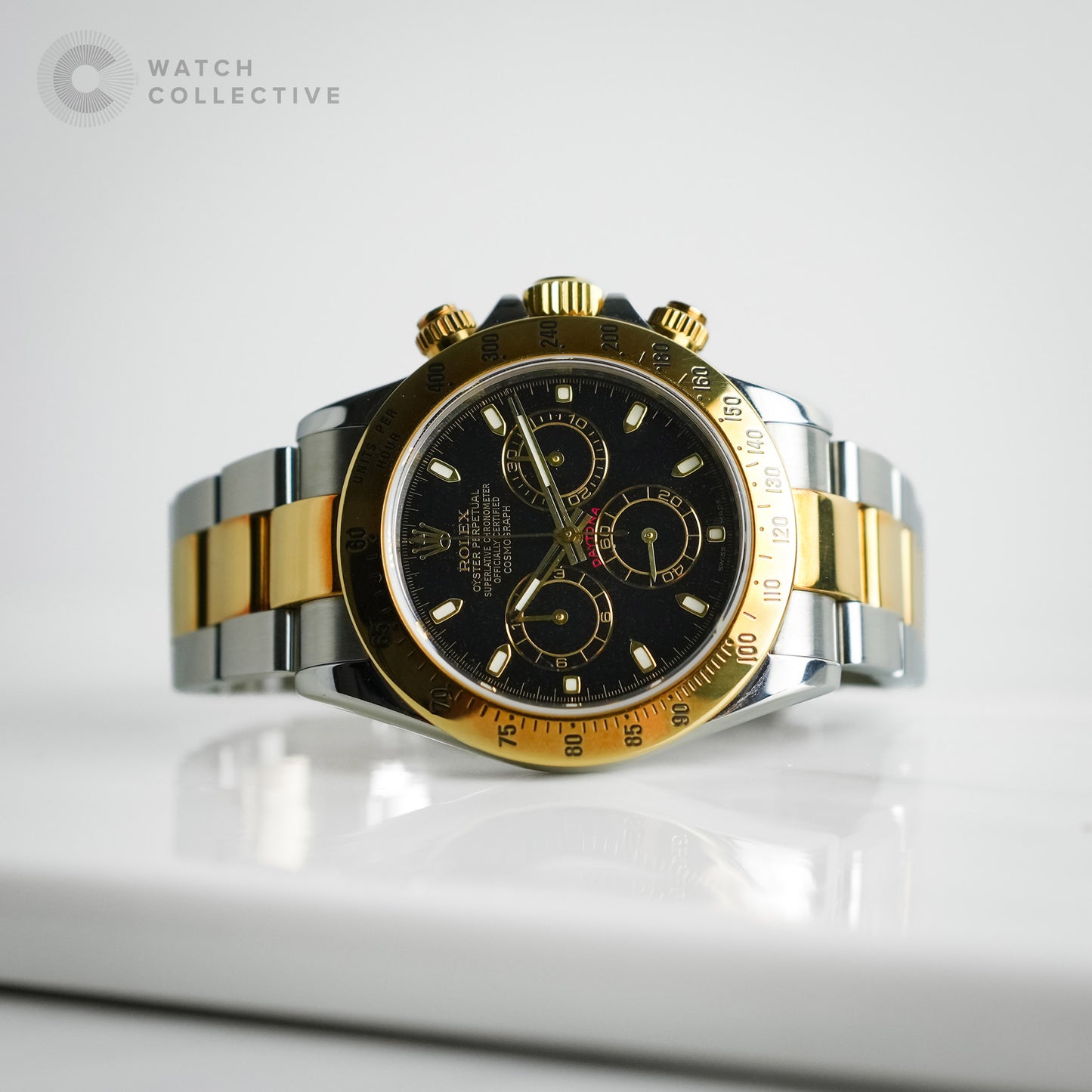 Rolex Daytona Black Dial Two-Tone gold/steel 40mm automatic 116523