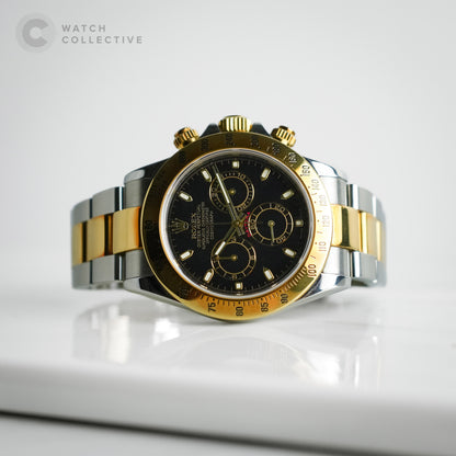 Rolex Daytona Black Dial Two-Tone gold/steel 40mm automatic 116523