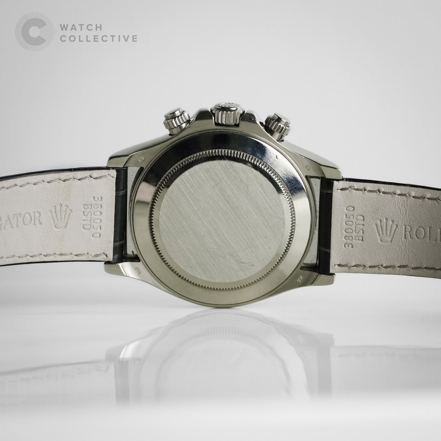 Rolex Daytona White Gold Black Diamond Dial with AM Baguette Diamond Bezel 116519