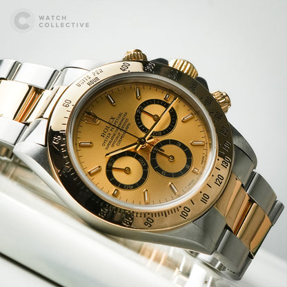 Rolex Daytona Zenith 40mm Half Yellow Gold 16523