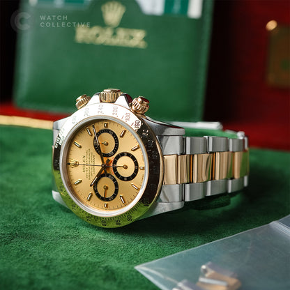 Rolex Daytona Zenith 40mm Half Yellow Gold 16523