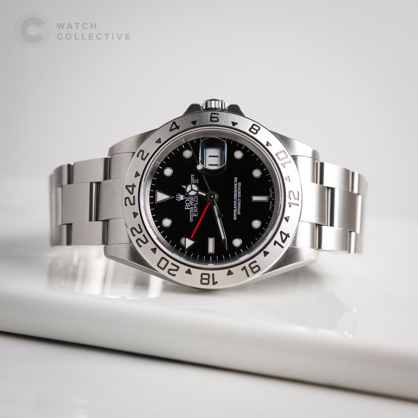 Rolex Explorer II Black Dial Full Steel M16570