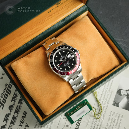 Rolex GMT Master II Coke "Chuck Yeager" 16710 | Complete Set, Dated 2000