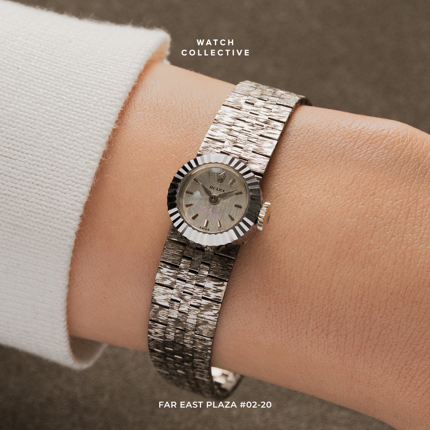 Rolex Orchid 18k White Gold 16mm quartz