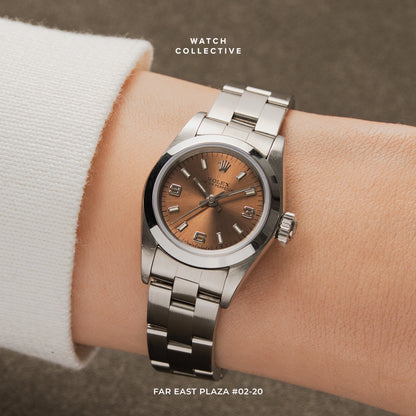Rolex Oyster Perpetual Salmon dial 26mm