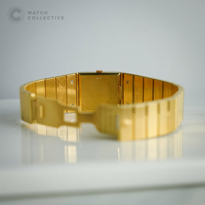 Rolex Queen Midas Lapis dial 18k yellow gold automatic 22x19mm 4314