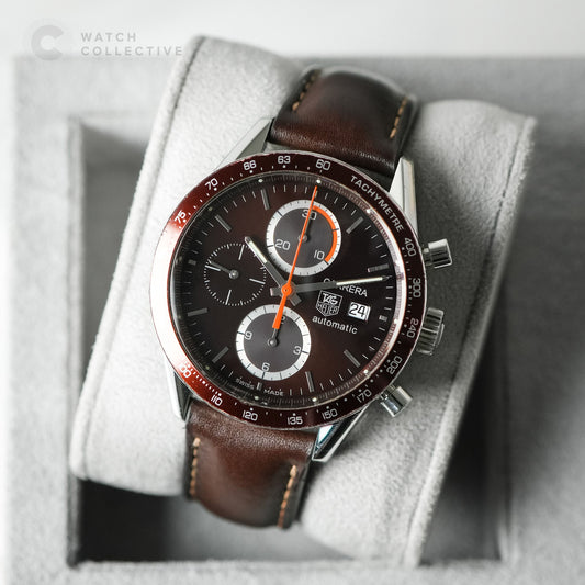 Tag Heuer Carrera Calibre 16 Steel Chocolate Dial CV2013-0
