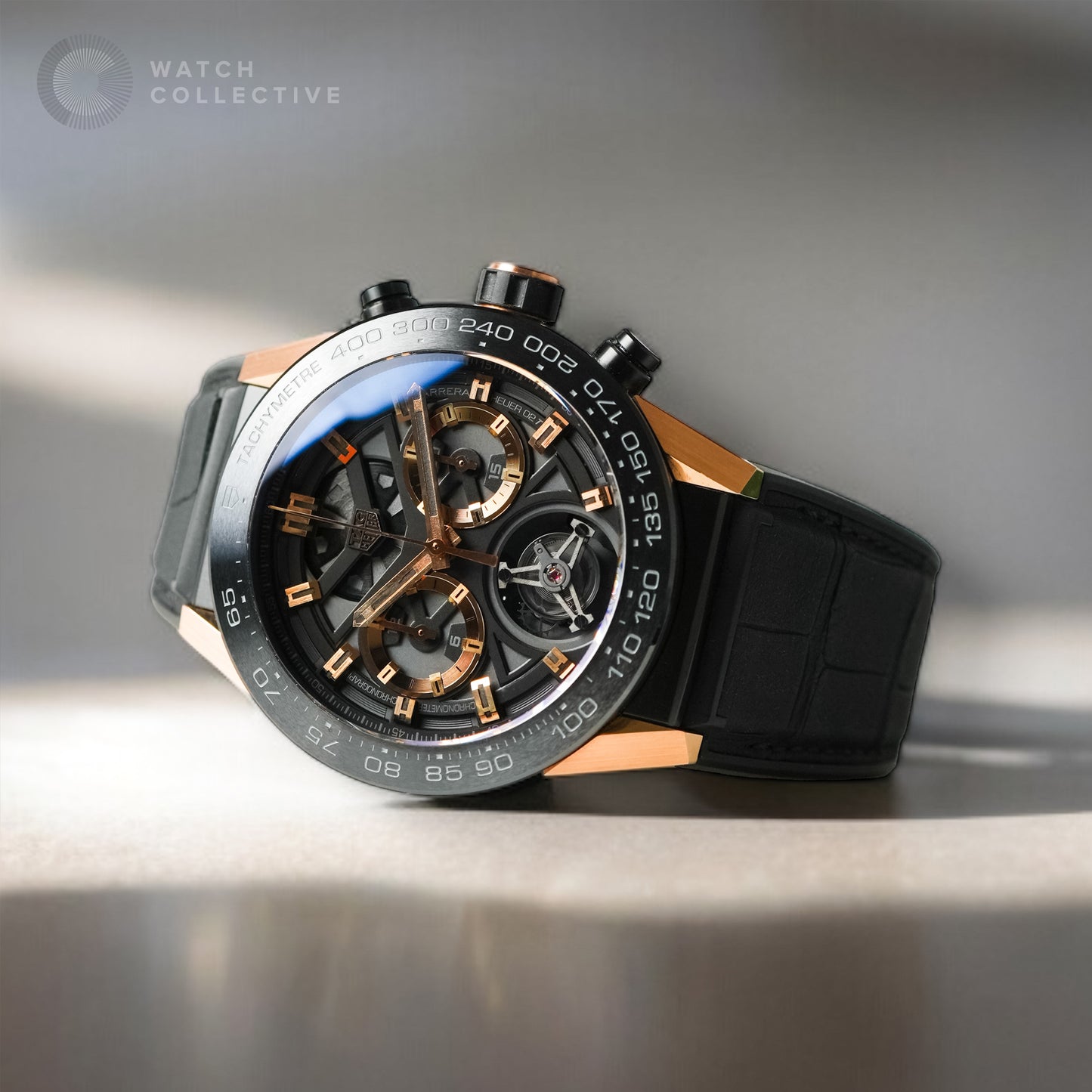 Tag Heuer Tourbillon H-02 in 18kt Gold/Ceramic