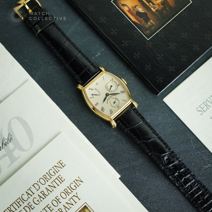 Subsidiary seconds 18k yellow gold leather strap automatic 33mm 47240/000J-5