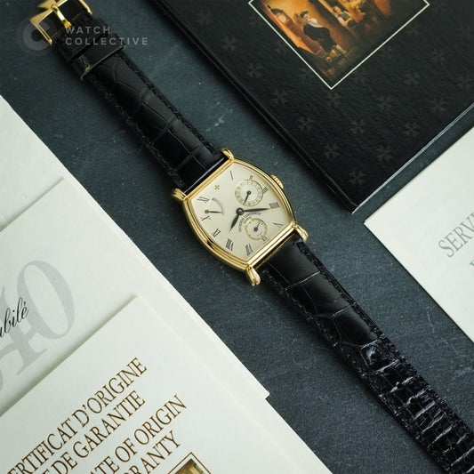 Subsidiary seconds 18k yellow gold leather strap automatic 33mm 47240/000J-5