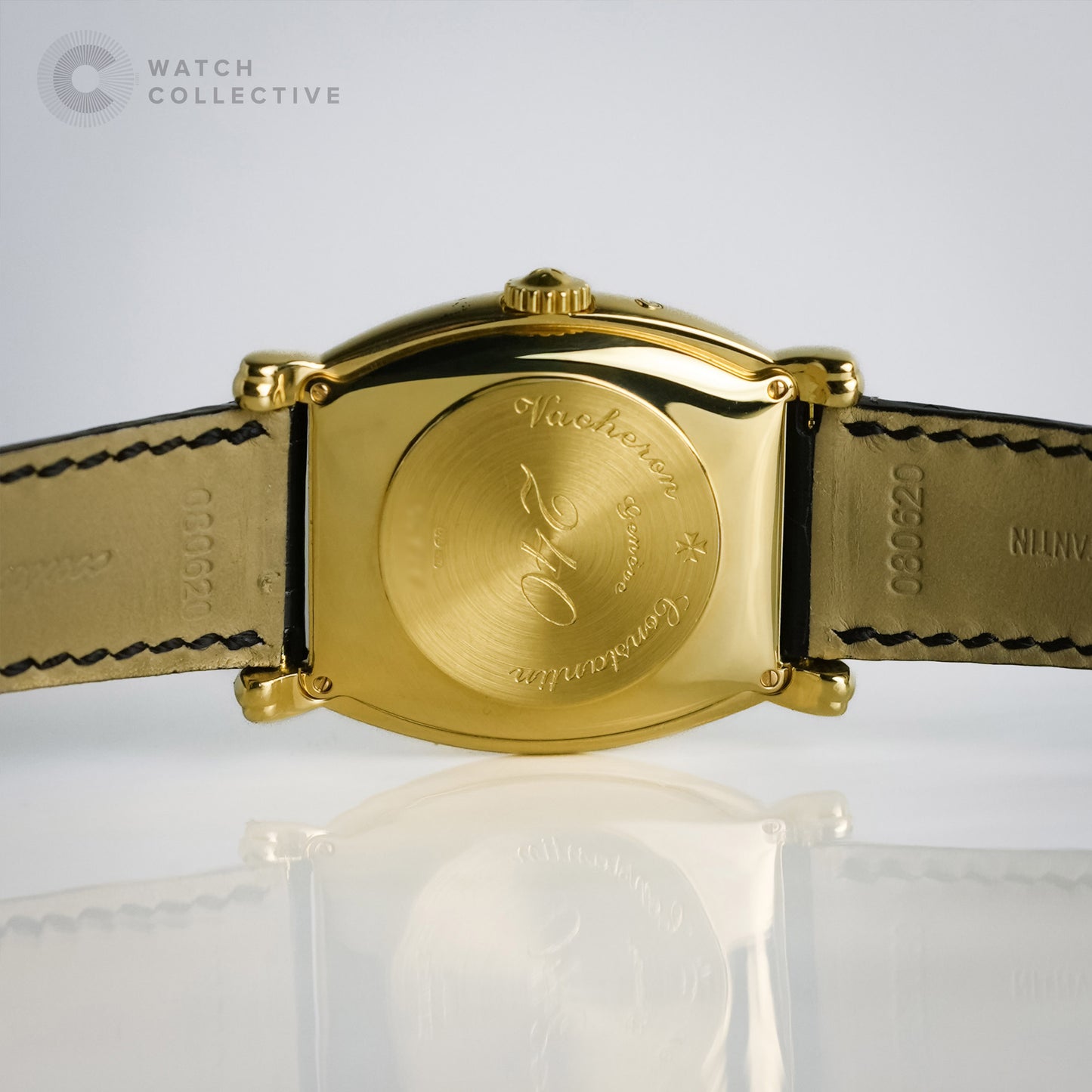 Subsidiary seconds 18k yellow gold leather strap automatic 33mm 47240/000J-5