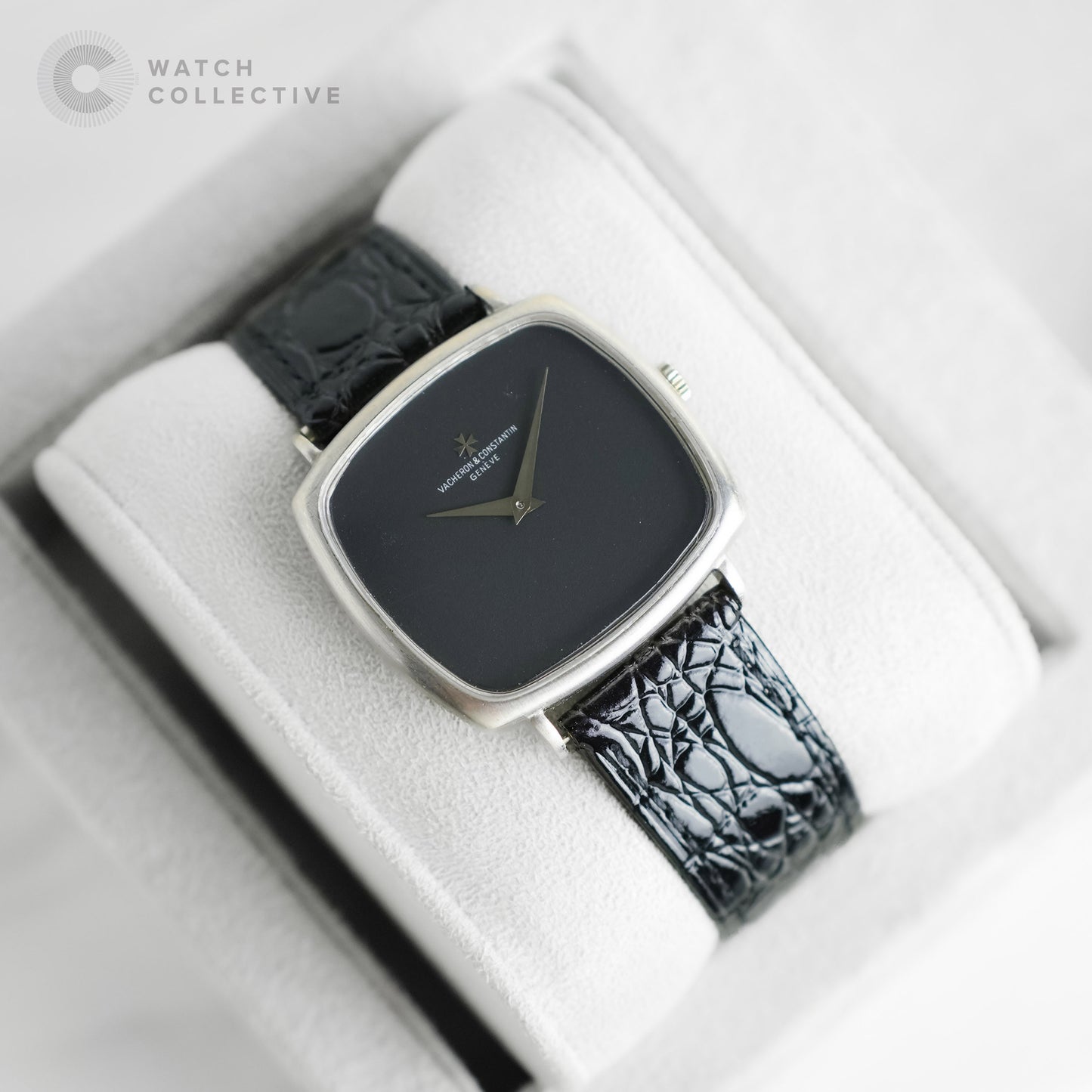 Vacheron Constantin 18k white gold cushion shape 33mm manual winding