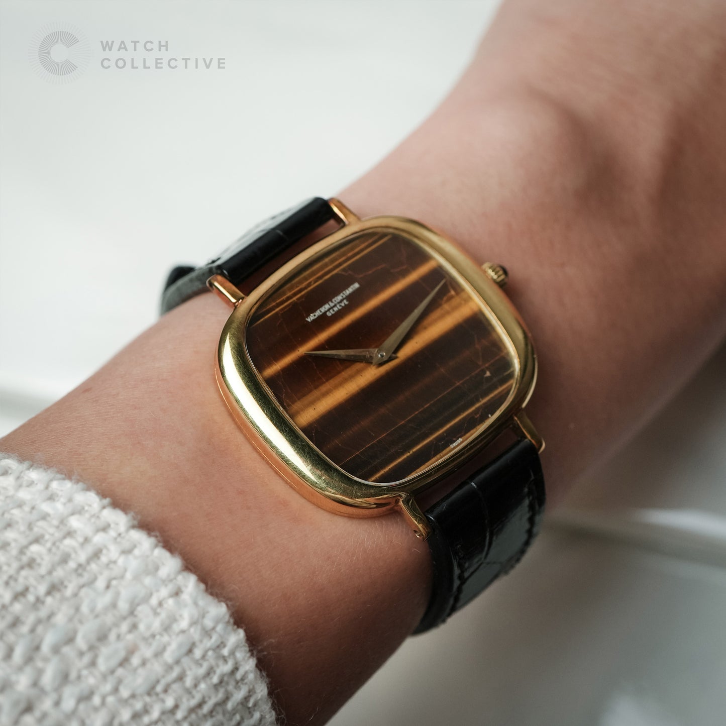 Vacheron Constantin Historiques Yellow Gold Tiger Eye Dial Jumbo