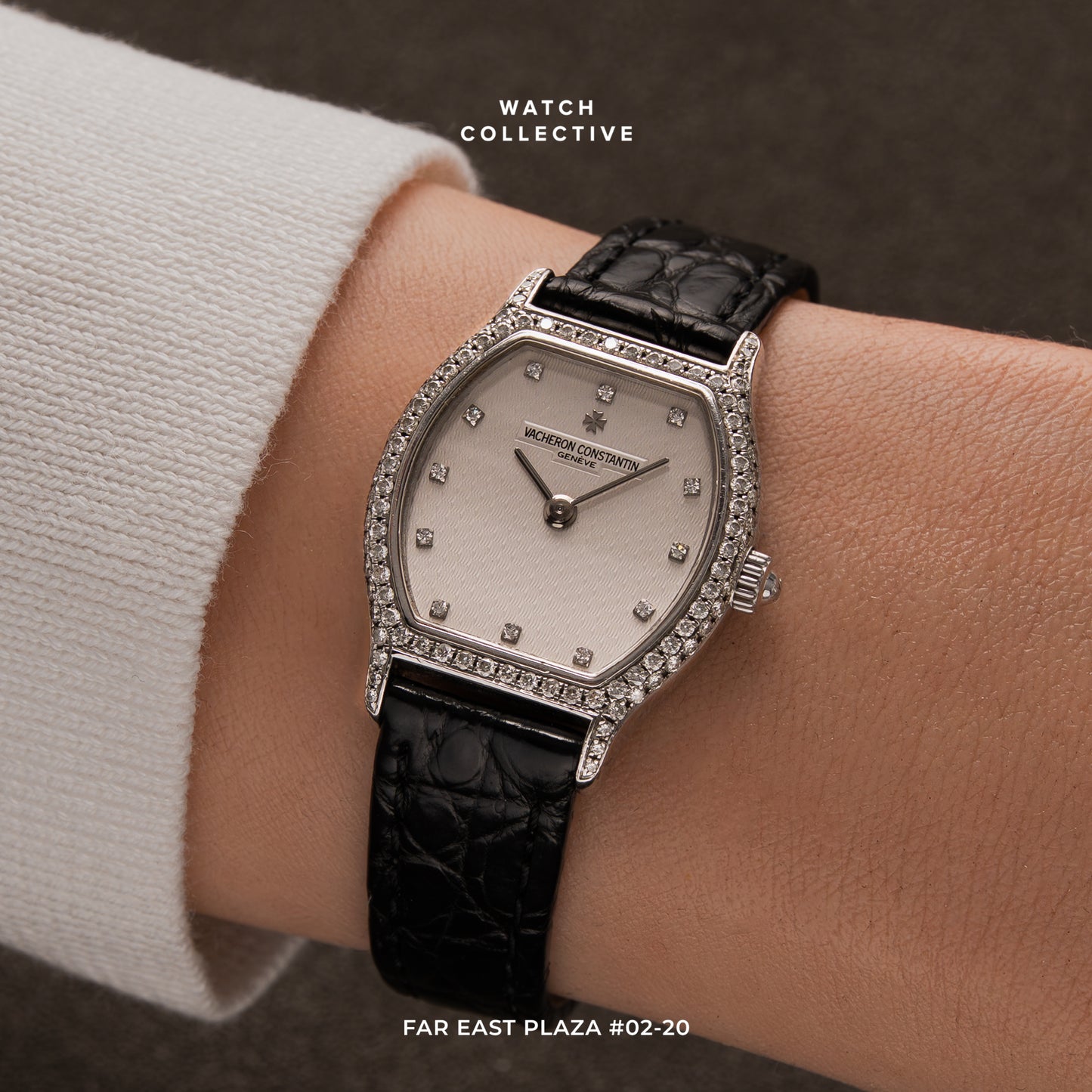 Vacheron Constantin Tonneau 18k White Gold 24mm manual winding