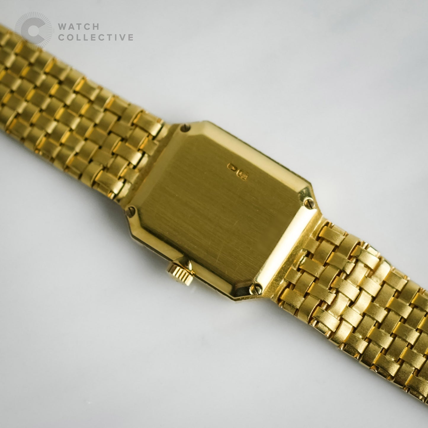Vacheron Constantin vintage 18k Yellow Gold woven strap 24x18mm manual 15030