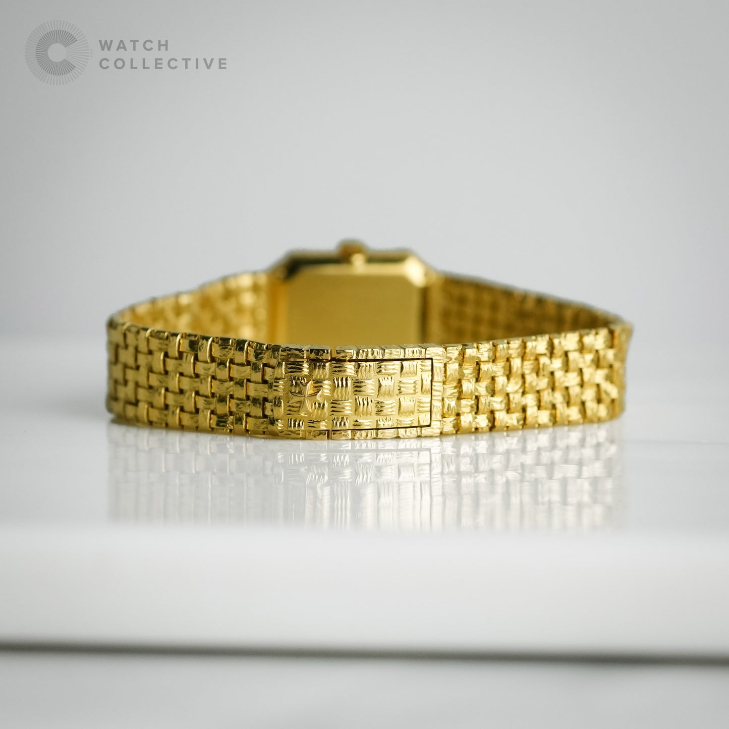 Vacheron Constantin vintage 18k Yellow Gold woven strap 24x18mm manual 15030