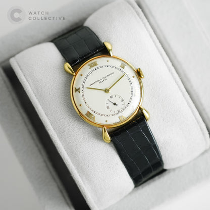 Vacheron Constantin Vintage 18k yellow gold leather strap 29mm automatic