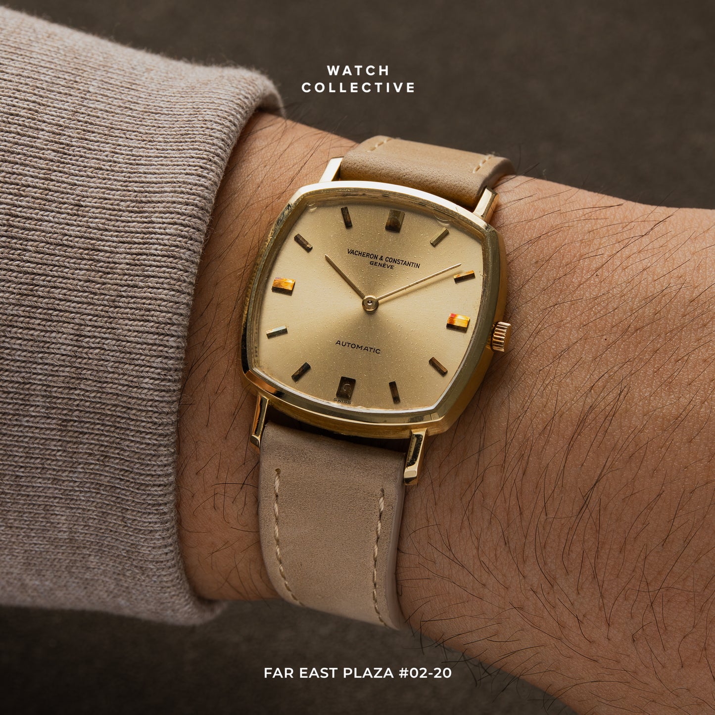 Vacheron Constantin Cushion shaped 18k Yellow gold 31mm manual winding