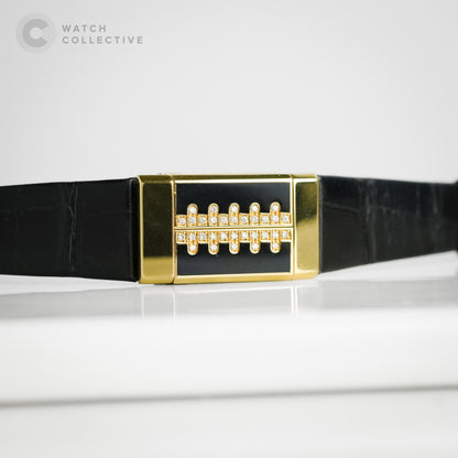 Van Cleef and Arpels Domino 39 with Black Enamel Casing 17x30mm Quartz