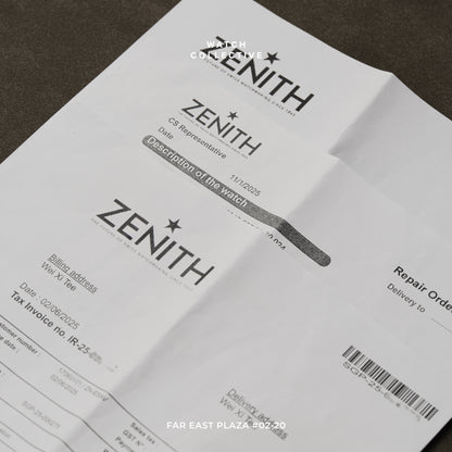 Zenith Elite HW chronometer reserve 18k yellow gold 36 mm