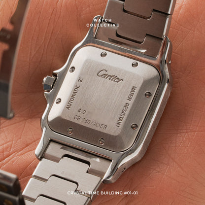 Cartier Santos Galbee Gold Roman Anniversary dial 29mm automatic 2319